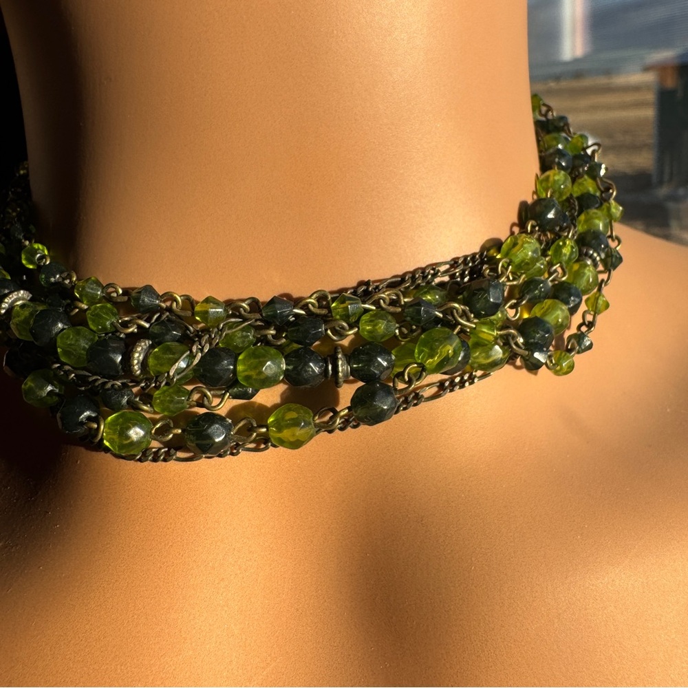 Green Beaded Necklace